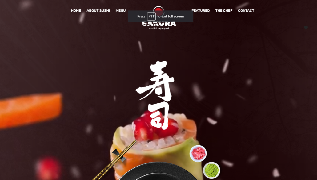 Sushi delivery solution demo